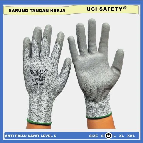 Sarung Tangan Cut Resistan Level 5 Kerja safety anti pisau benda tajam