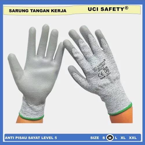 Sarung Tangan Uci Safety Kerja anti pisau benda tajam Kaca Size M