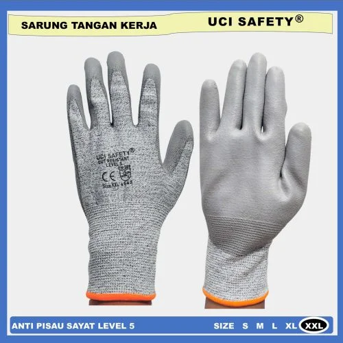 Sarung Tangan Cut Resistant -Uci Safety Sarung Tangan Anti Pisau