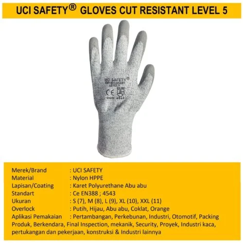 safety Gloves Anti Benda Tajam Sarung Tangan Anti Gores Hand Gloves