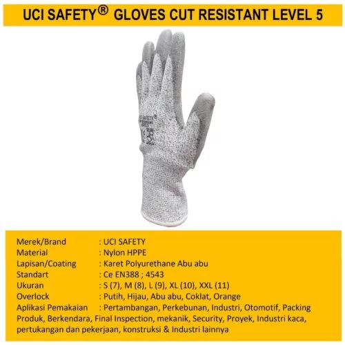 Perkebunan Sarung Tangan Sarung Tangan Anti Sayat Cut Resistant Level 5