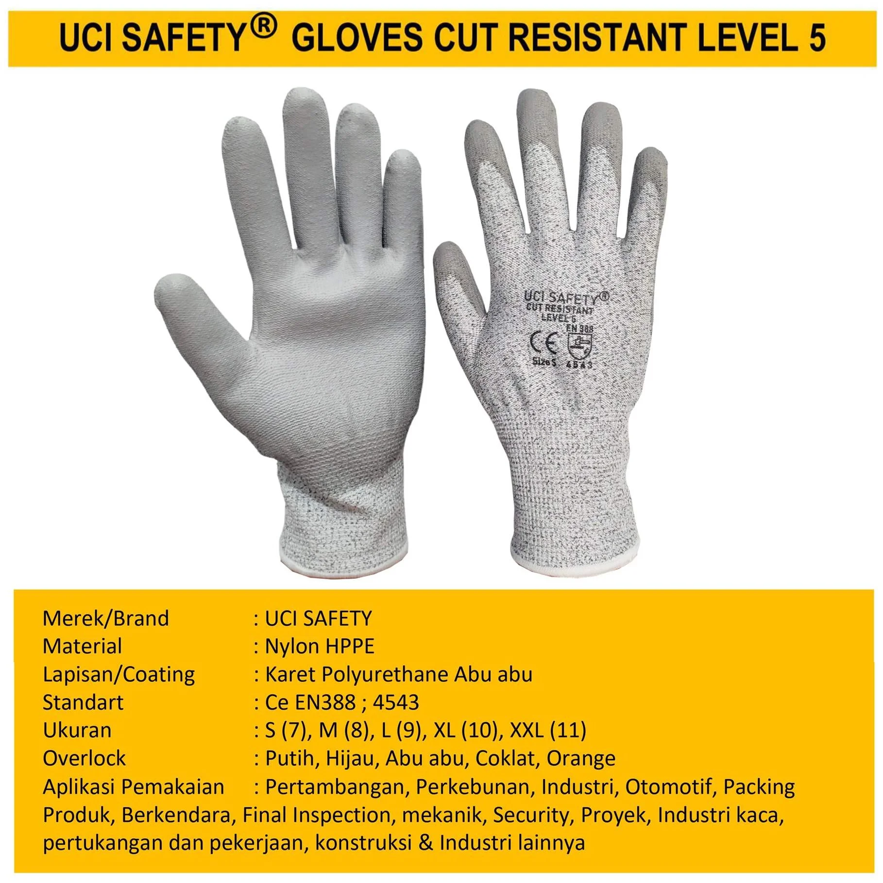 Sarung Tangan Perkebunan Uci Safety - Gambar 4