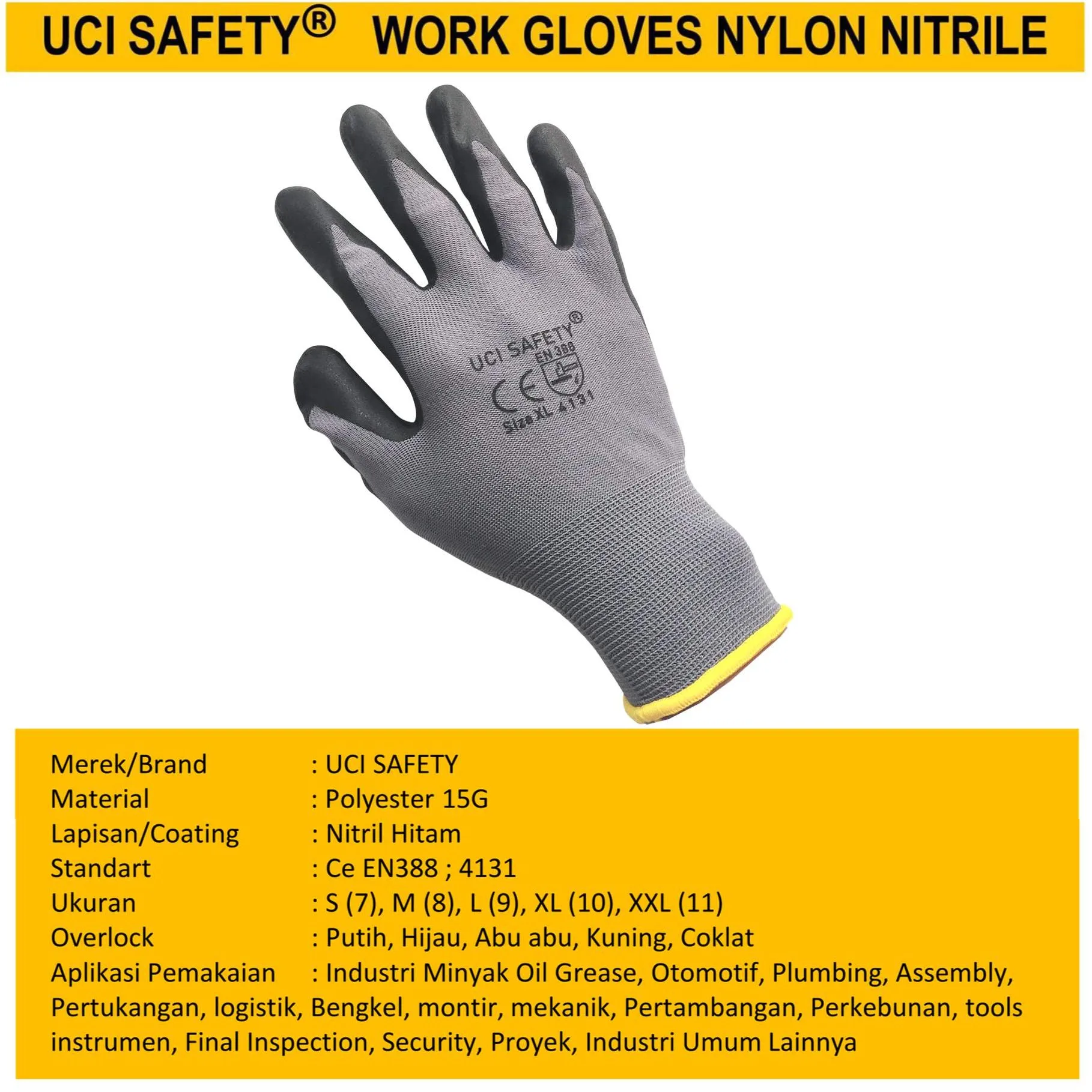 Teknik mesin Hand Glove Tukang Perkebunan Bagunan - Gambar 4