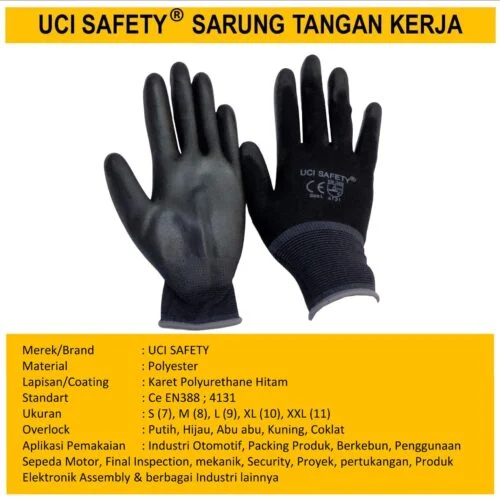 Sarung Tangan Kerja Palmfit Safety Gloves Palm Fit Karet