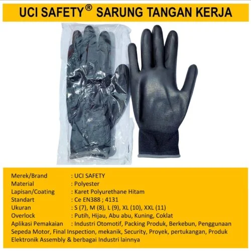 Hand Gloves otomotif Mekanik Bengkel Montir Motor Uci Safety Industri Pabrik Security Satpam Palmfit