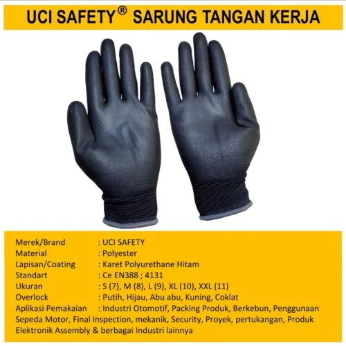 Kerja Proyek Tukang Bagunan Uci Safety Berkebun Sarung Tangan