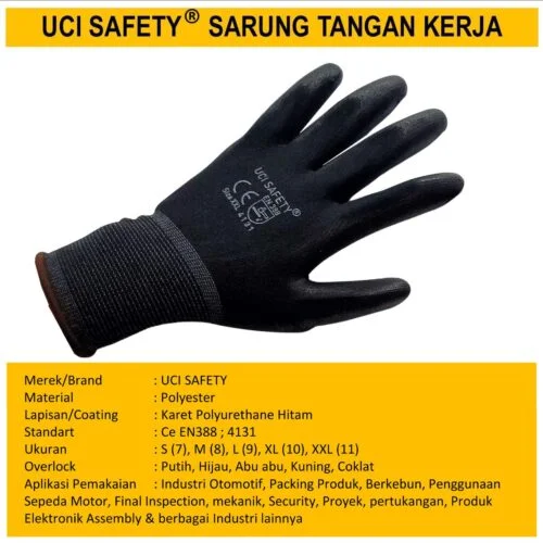 Karet Palmfit Security Satpam Industri Pabrik Hand Gloves Berkebun