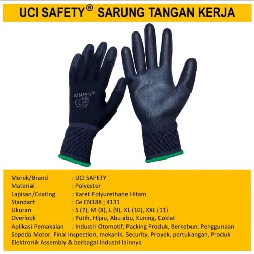 Packing Karet Security Satpam Industri Pabrik Telapak Tangan dilapisi karet