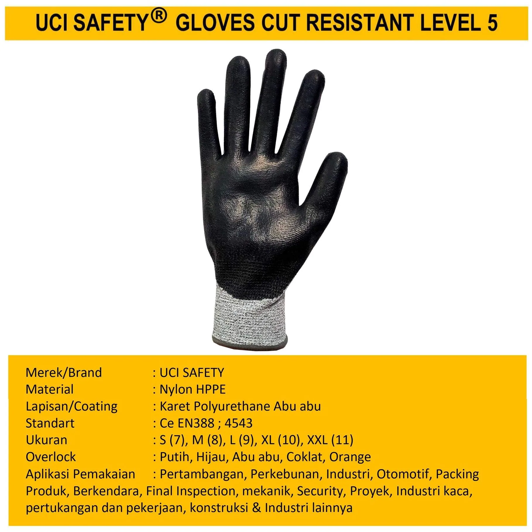 Sarung Tangan Perkebunan Uci Safety - Gambar 5