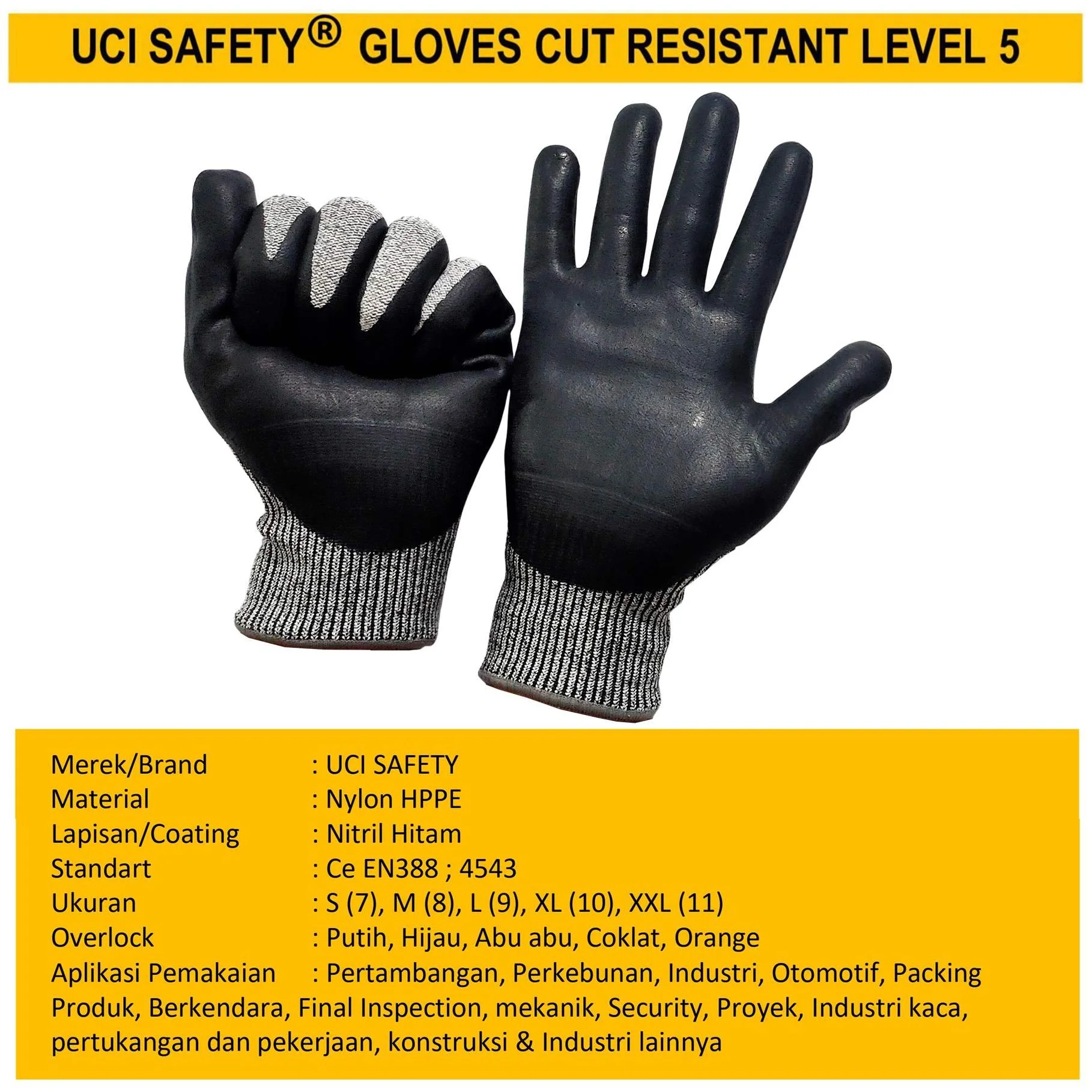 Sarung Tangan Anti Iris Cutting - Gambar 5