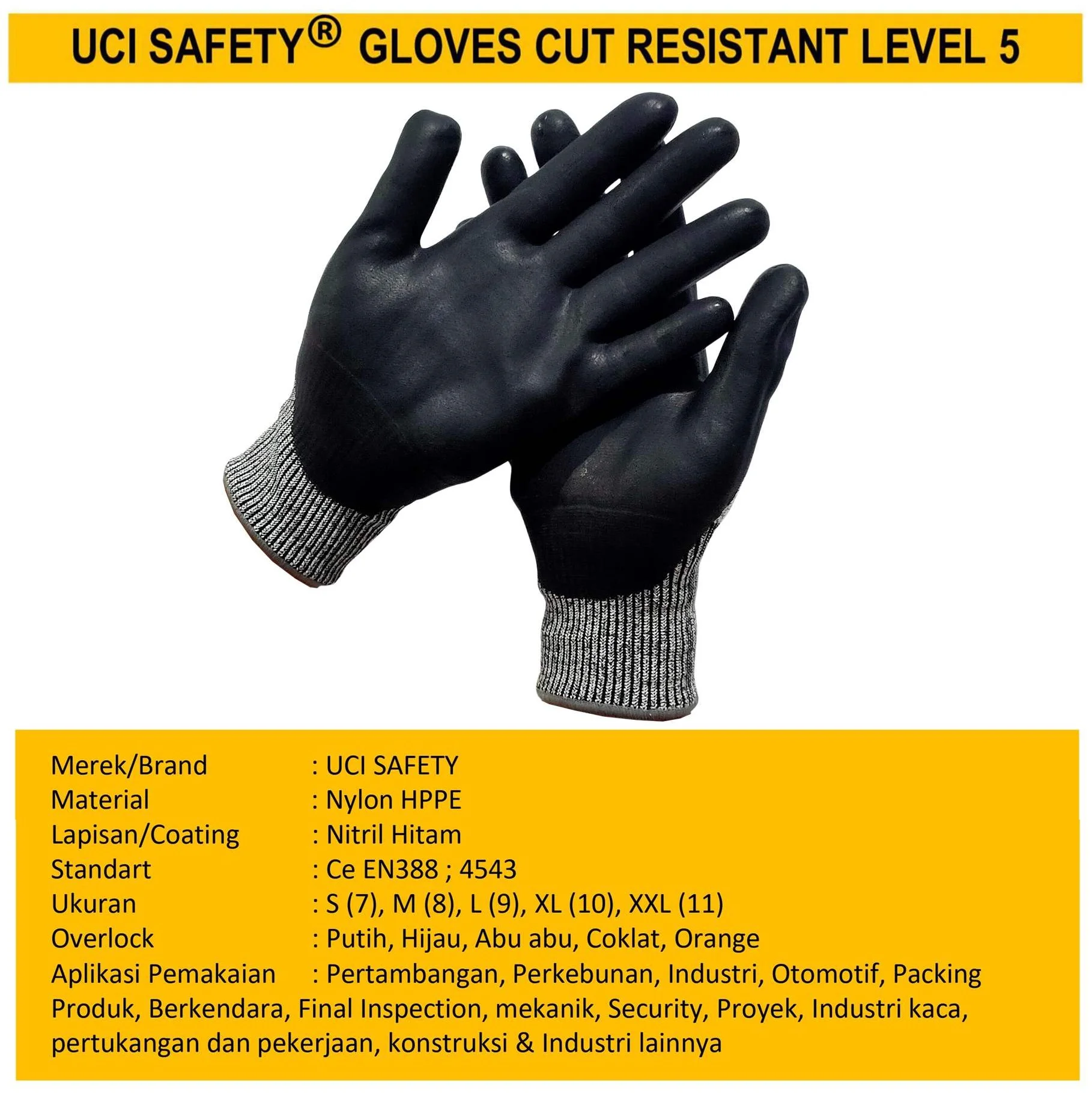 Sarung Tangan Anti Slip Perkebunan - Gambar 5