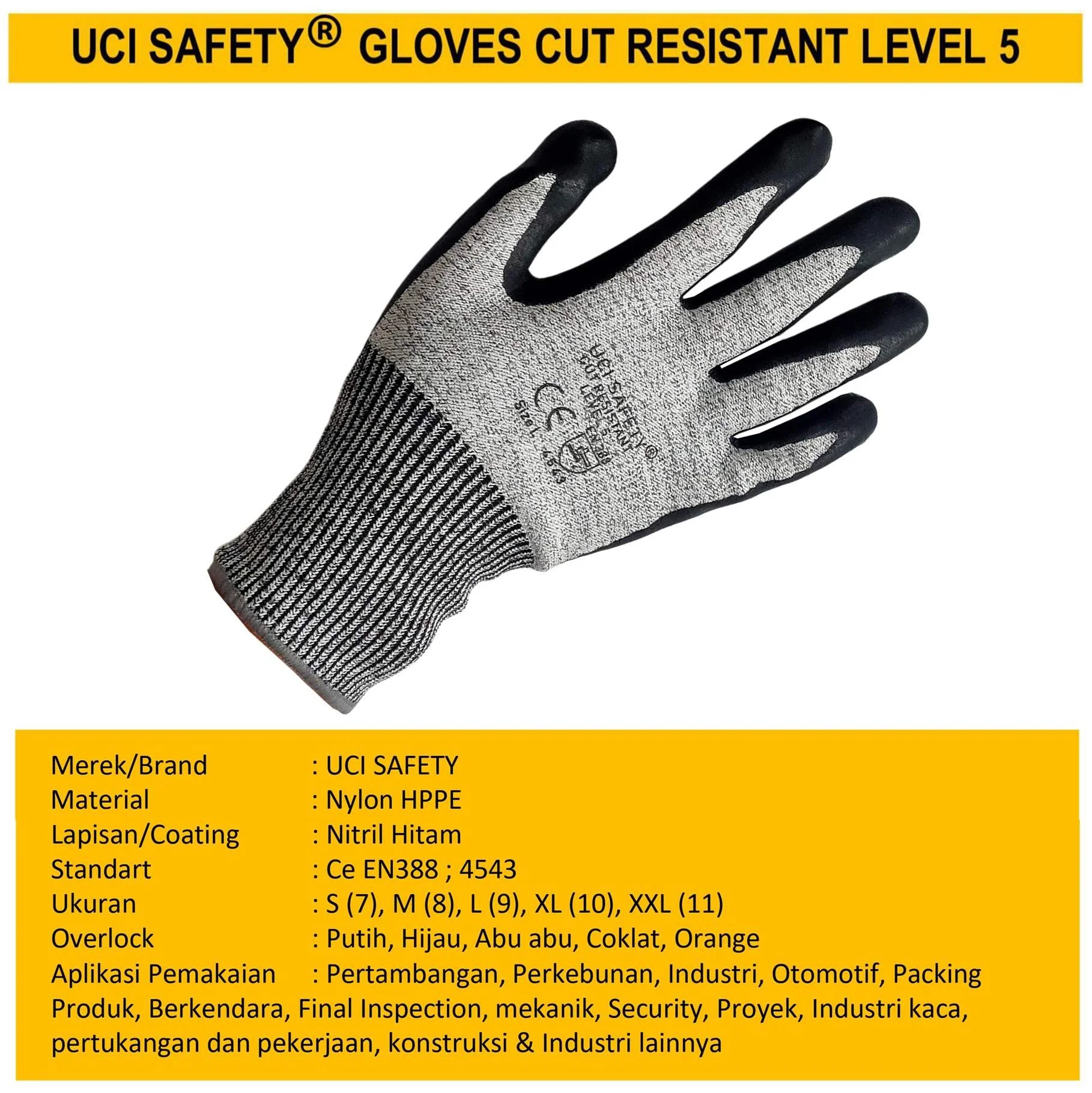 Sarung Tangan Tukang Hand Gloves - Gambar 5
