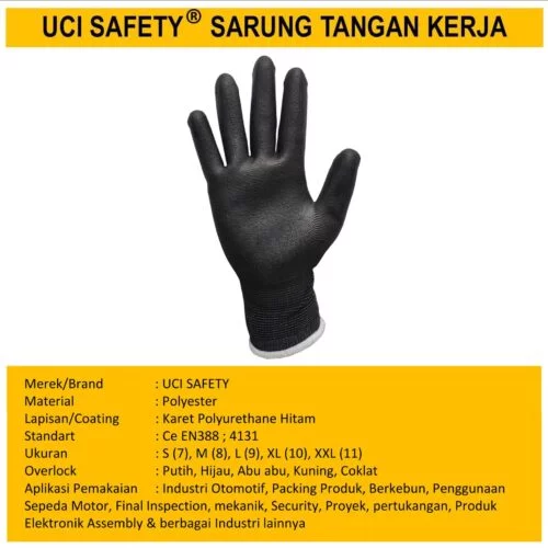 Palmfit Karet PU Pengaman kerja Berkebun Uci Safety