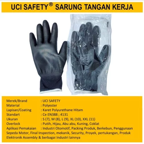Safety Gloves Anti Slip Berkebun Pengaman kerja Kerja