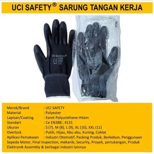 Palmfit Dilapisi Karet otomotif Mekanik Bengkel Montir Motor Telapak Tangan dilapisi karet Karet