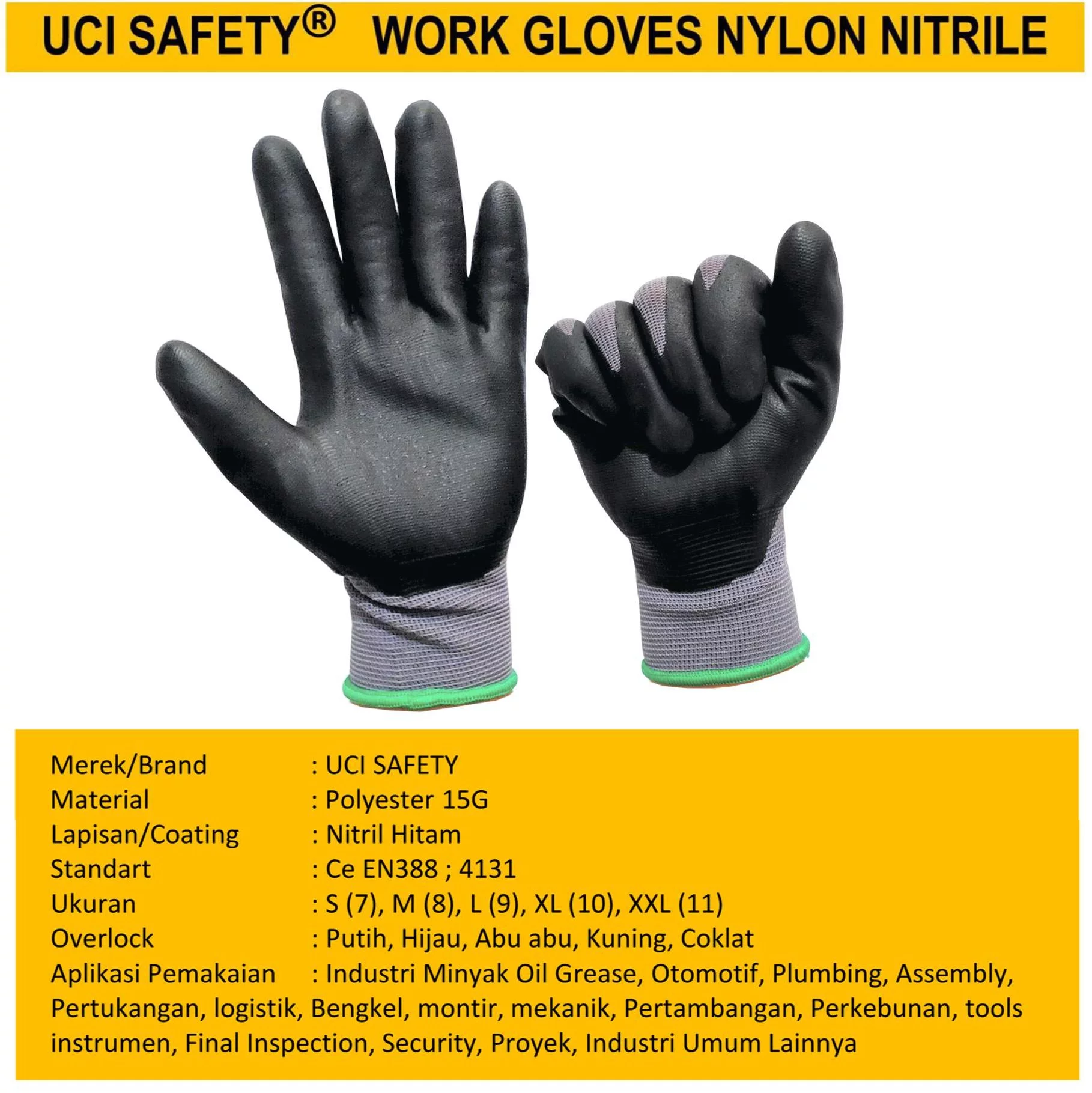 Safety Kerja Proyek Bagunan engineering Abu abu/Black - Gambar 3