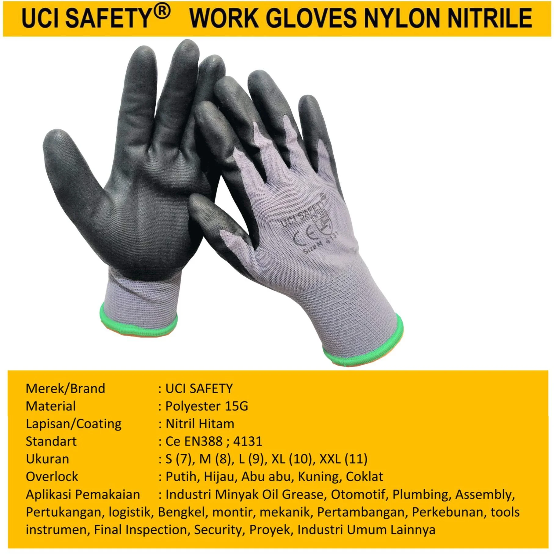 Teknik mesin Hand Glove Tukang Perkebunan Bagunan - Gambar 5