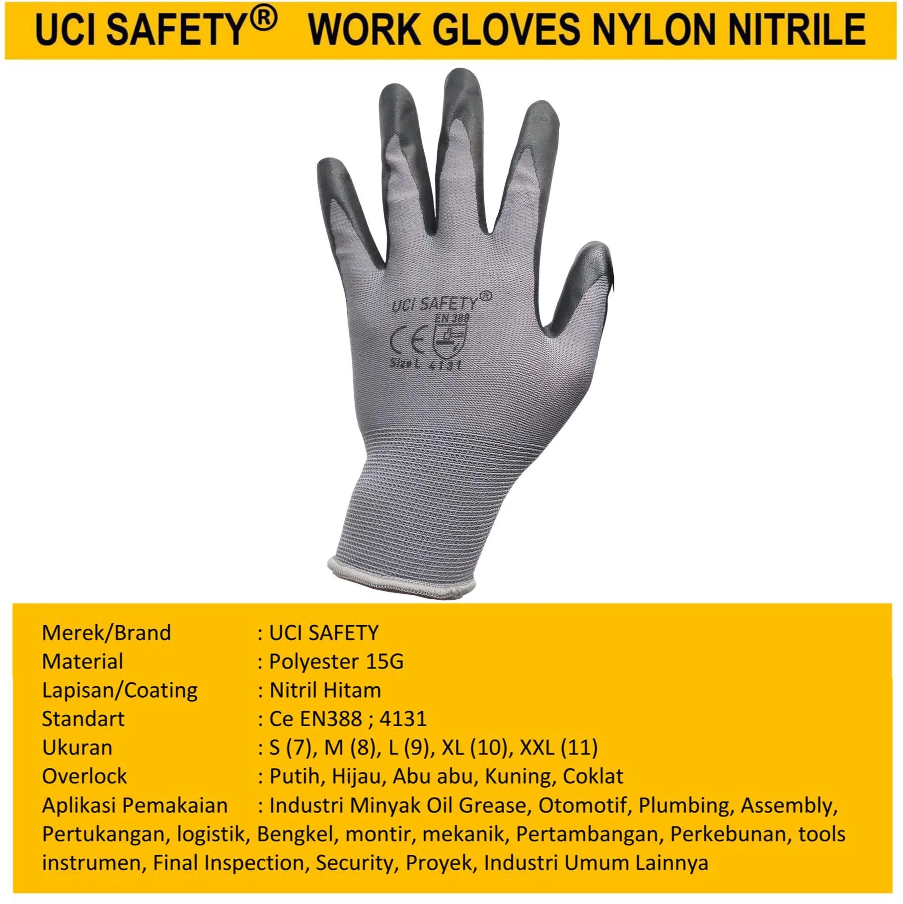 Teknik mesin Hand Glove Tukang Perkebunan Bagunan