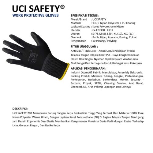 Toko Sarung Tangan Mekanik Uci Safety Berkualitas Medan Sumatera Utara