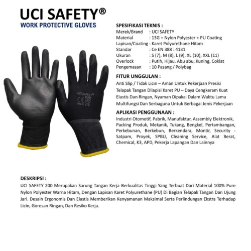Jual Sarung Tangan Nilon Uci Safety Harga Terjangkau Medan Sumatera Utara