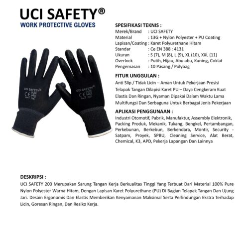 Jual Sarung Tangan Bengkel Uci Safety Harga Terjangkau Tangerang Banten