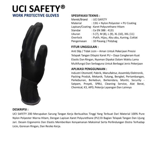 Jual Sarung Tangan Packing Uci Safety Harga Terjangkau Ambon Maluku