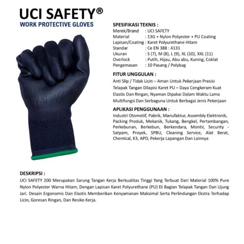 Toko Sarung Tangan Bengkel Uci Safety Berkualitas Bekasi Jawa Barat