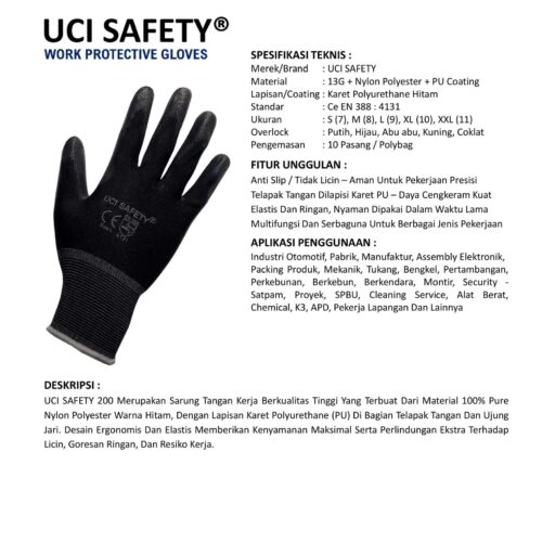 Supplier Sarung Tangan Tukang Uci Safety Resmi di Batam Kepulauan Riau