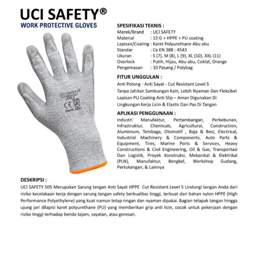 Safety Gloves Kawat Besi Baja Pisau warna Safety Gloves