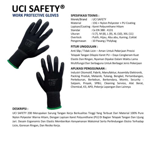 Jual Sarung Tangan Motor Uci Safety Harga Terjangkau Kupang NTT