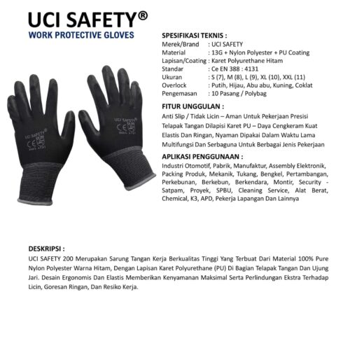 Jual Sarung Tangan Bengkel Uci Safety Harga Terjangkau Medan Sumatera Utara