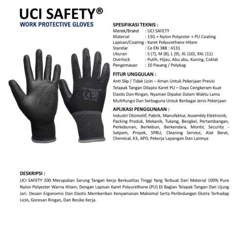 Distributor Sarung Tangan Tukang Uci Safety Murah di Bogor Jawa Barat
