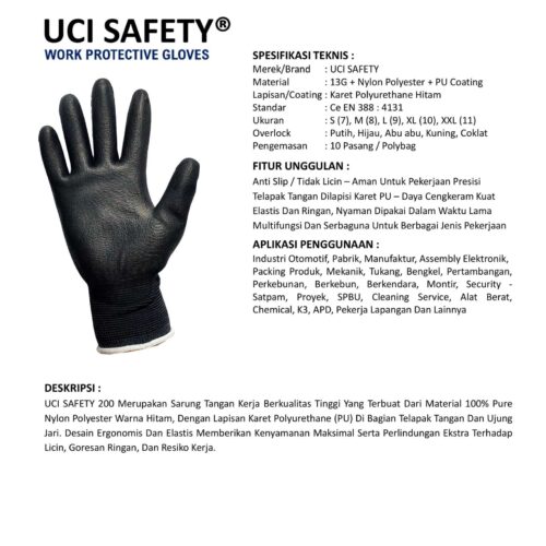 Jual Sarung Tangan Bengkel Uci Safety Harga Terjangkau Makassar Sulawesi Selatan