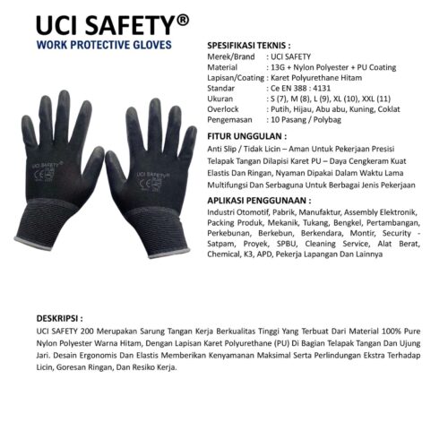 Toko Sarung Tangan Safety Kerja Uci Safety Berkualitas Bandung Jawa Barat