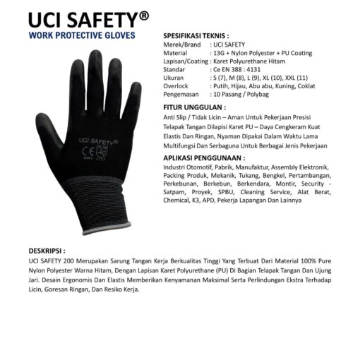 Jual Sarung Tangan Motor Uci Safety Harga Terjangkau Yogyakarta