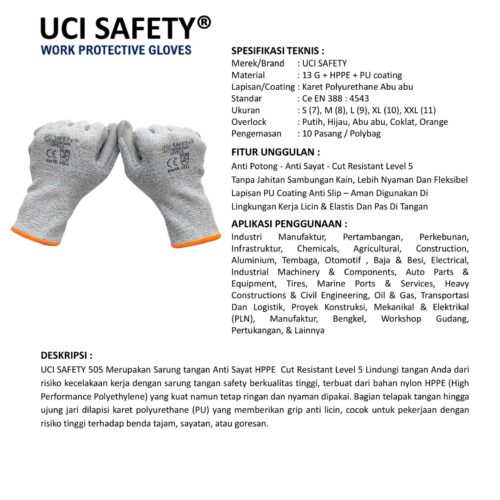 Kawat Besi Baja Uci Safety Industri terbaik