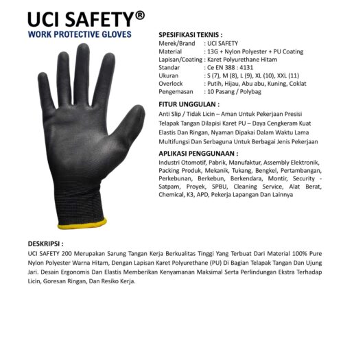 Supplier Sarung Tangan Palm Fit Uci Safety Resmi di Jayapura Papua