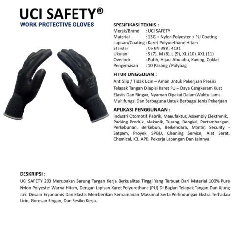 Toko Sarung Tangan Bengkel Uci Safety Berkualitas Ambon Maluku