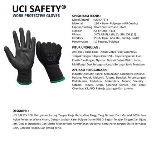 Toko Sarung Tangan Montir Uci Safety Berkualitas Bandung Jawa Barat