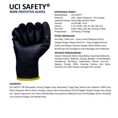 Toko Sarung Tangan Industri Uci Safety Berkualitas Malang Jawa Timur
