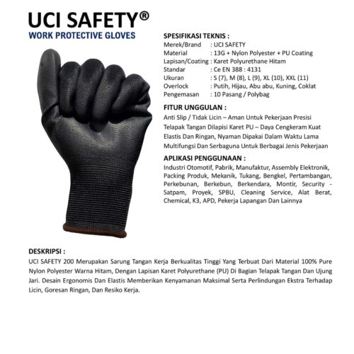 Sarung Tangan Proyek Uci Safety Terbaik di Ambon Maluku