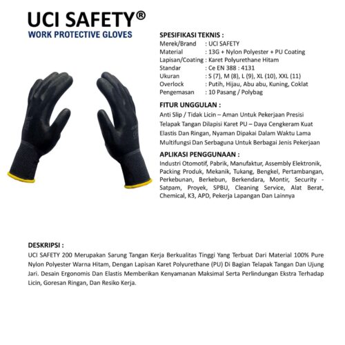 Toko Sarung Tangan Karet Uci Safety Berkualitas Depok Jawa Barat