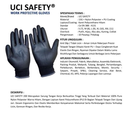 Toko Sarung Tangan Nilon Uci Safety Berkualitas Makassar Sulawesi Selatan