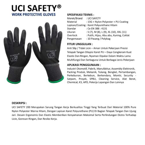 Distributor Sarung Tangan Packing Uci Safety Murah di Jayapura Papua