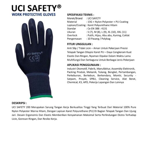 Toko Sarung Tangan Coating Uci Safety Berkualitas Medan Sumatera Utara