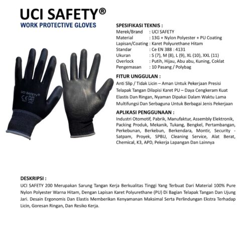 Jual Sarung Tangan Bengkel Uci Safety Harga Terjangkau Yogyakarta