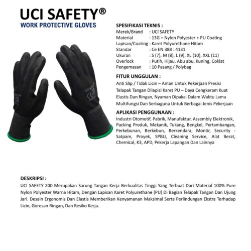 Toko Sarung Tangan Industri Uci Safety Berkualitas Bekasi Jawa Barat