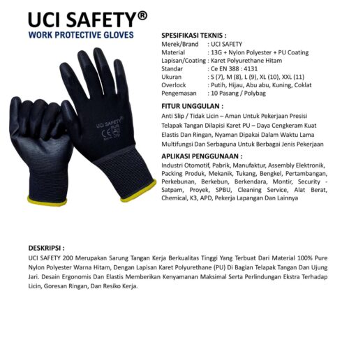 Jual Sarung Tangan Montir Uci Safety Harga Terjangkau Jayapura Papua