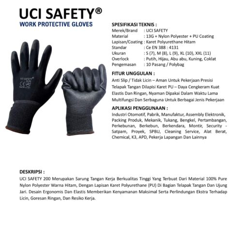 Jual Sarung Tangan Bengkel Uci Safety Harga Terjangkau Depok Jawa Barat