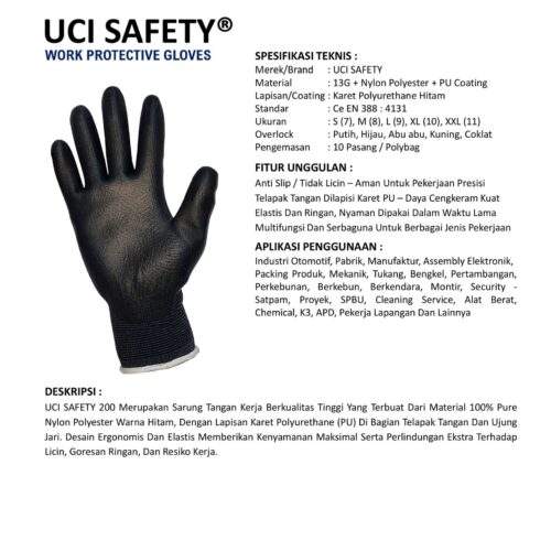 Supplier Sarung Tangan Proyek Uci Safety Resmi di Denpasar Bali